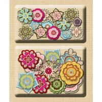 K and Company - Handmade Collection - Layered Accents - Mixed Petal, CLEARANCE
