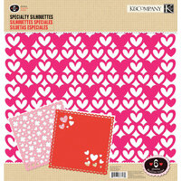 K and Company - Ka-Zoo Valentine Collection - 12 x 12 Silhouettes Die Cut Paper Pack