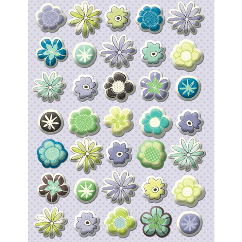 K and Company - PoppySeed Collection - Pillow Stickers - Floral, CLEARANCE