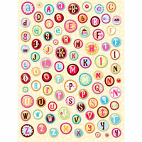 K and Company - Confetti Collection - Clearly Yours - Epoxy Stickers - Alphabet, CLEARANCE