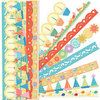 K and Company - Confetti Collection - Adhesive Borders with Glitter Accents