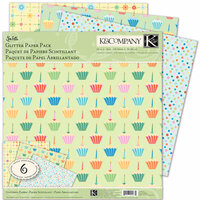 K and Company - Confetti Collection - 12 x 12 Glitter Paper Pack