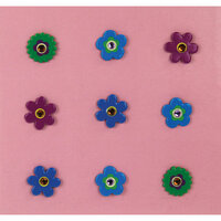 K and Company - Brads with Gem Accents - Flower