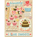 K and Company - Handmade Collection - Grand Adhesions Stickers - Sweet Friends