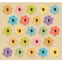 K and Company - Handmade Collection - 3 Dimensional Gem Stickers - Flowers