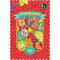 K and Company - Confetti Collection - Chipboard Box - Alphabet, CLEARANCE