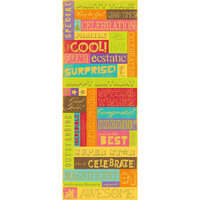 K and Company - Confetti Collection - Embossed Stickers with Foil Accents