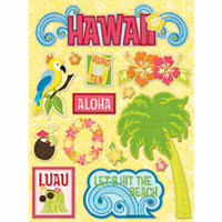 K and Company - Citronella Collection - Grand Adhesions Stickers - Hawaii