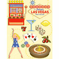 K and Company - Happy Trails Collection - Grand Adhesions Stickers - Las Vegas