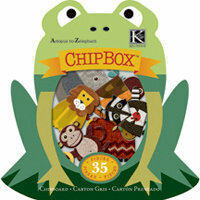 K and Company - Actopus to Zelephant Collection - Chipboard Box - Animals, CLEARANCE