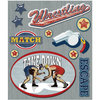 K and Company - Life's Little Occasions Collection - 3 Dimensional Stickers  with  Epoxy Accents - Wrestling