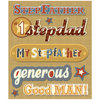 K and Company - Life's Little Occasions Collection - 3 Dimensional Stickers with Epoxy and Foil Accents - Stepfather