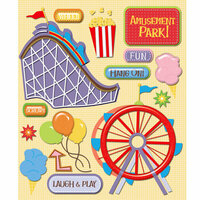 K and Company - Life's Little Occasions Collection - 3 Dimensional Stickers  with  Epoxy Accents - Amusement Park
