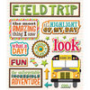 K and Company - Life's Little Occasions Collection - 3 Dimensional Stickers with Epoxy and Foil Accents - Field Trip