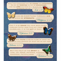 K and Company - Life's Little Occasions Collection - 3 Dimensional Stickers  with  Epoxy Accents - Bible Quotes