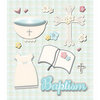 K and Company - Life's Little Occasions Collection - 3 Dimensional Stickers with Epoxy and Glitter Accents - Baptism