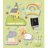 K and Company - Life's Little Occasions Collection - 3 Dimensional Stickers with Epoxy and Glitter Accents - Sunday School