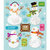 K and Company - Life&#039;s Little Occasions Collection - 3 Dimensional Stickers  with  Epoxy and Glitter Accents - Snowmen