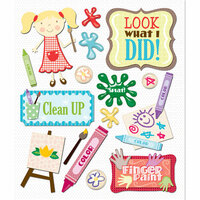 K and Company - Life's Little Occasions Collection - 3 Dimensional Stickers with Epoxy and Glitter Accents - Coloring and Painting