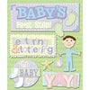 K and Company - Life's Little Occasions Collection - 3 Dimensional Stickers with Epoxy and Glitter Accents - First Step