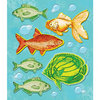K and Company - Life's Little Occasions Collection - 3 Dimensional Stickers with Epoxy Accents - Fish