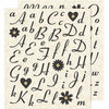 K and Company - Life's Little Occasions Collection - Die Cut Stickers with Glitter and Gem Accents - Black Alphabet, CLEARANCE