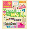 K and Company - Life's Little Occasions Collection - 3 Dimensional Stickers with Glitter Accents - Mall