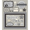 K and Company - Life's Little Occasions Collection - 3 Dimensional Stickers  with  Epoxy and Glitter Accents - Senior Pictures