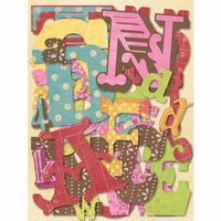 K and Company - Die Cut Cardstock Pieces - Mixed Alphabet