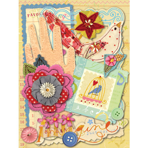 K and Company - Brenda Walton - Die Cut Cardstock and Acetate Pieces - Olivia Rose, CLEARANCE