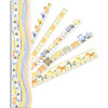 K and Company - Itsy Bitsy Collection - Adhesive Paper Borders with Glitter Accents - Baby Boy