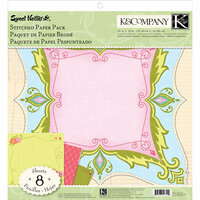 K and Company - Sweet Nectar Collection - 12 x 12 Stitched Paper Pack