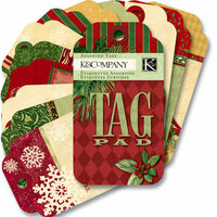 K and Company - Glad Tidings Collection - Christmas - Tag Pad