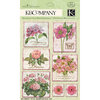 K and Company - Cottage Garden Collection by Tim Coffey - Grand Adhesions with Glitter Accents - Pink Floral, CLEARANCE