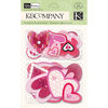 K and Company - Valentine Collection - Layered Accents with Foil and Gem Accents - Hearts