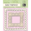 K and Company - Valentine Collection - Fabric Art - Lace Frames - White