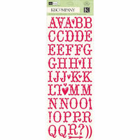 K and Company - Valentine Collection - Clearly Yours - Epoxy Stickers - Alphabet
