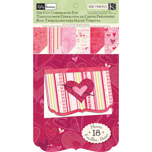 K and Company - Valentine Collection - Die Cut Cardmaking Pad