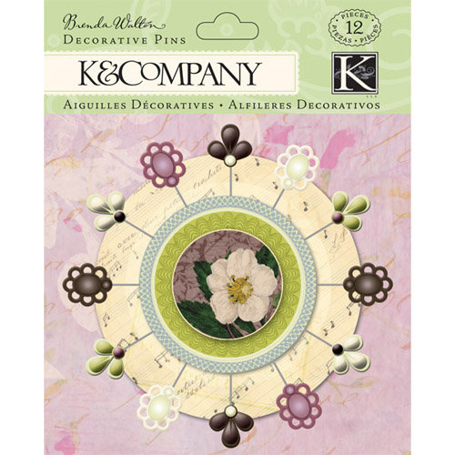 K and Company - Flora and Fauna Collection - Decorative Pins
