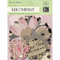 K and Company - Flora and Fauna Collection - Fabric Art - Flower Petal, CLEARANCE