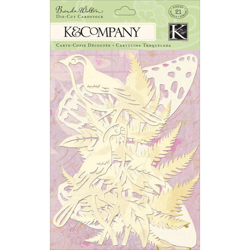 K and Company - Flora and Fauna Collection - Die Cut Cardstock Pieces - Icon, CLEARANCE