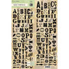 K and Company - Flora and Fauna Collection - Die Cut Stickers - Alphabet