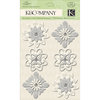 K and Company - Elegance Collection - Leather Embossed Flowers with Gem Accents