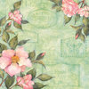 K and Company - Spring Blossom Collection - 12 x 12 Paper with Glitter Accents - Camelia