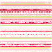 K and Company - Valentine Collection - 12 x 12 Paper - Stripe