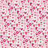 K and Company - Valentine Collection - 12 x 12 Paper - Dancing Hearts