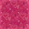 K and Company - Valentine Collection - 12 x 12 Paper - Hearts a Flutter