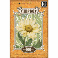 K and Company - Cottage Garden Collection by Tim Coffey - Chipboard Box with Foil Accents - Alphabet