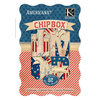K and Company - Americana Collection - Chipboard Box with Foil Accents - Alphabet, BRAND NEW