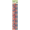 K and Company - Americana Collection - Adhesive Acetate Borders with Foil Accents